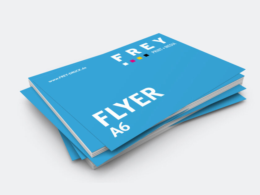 Flyer A6 einseitig bedruckt FREY DRUCK