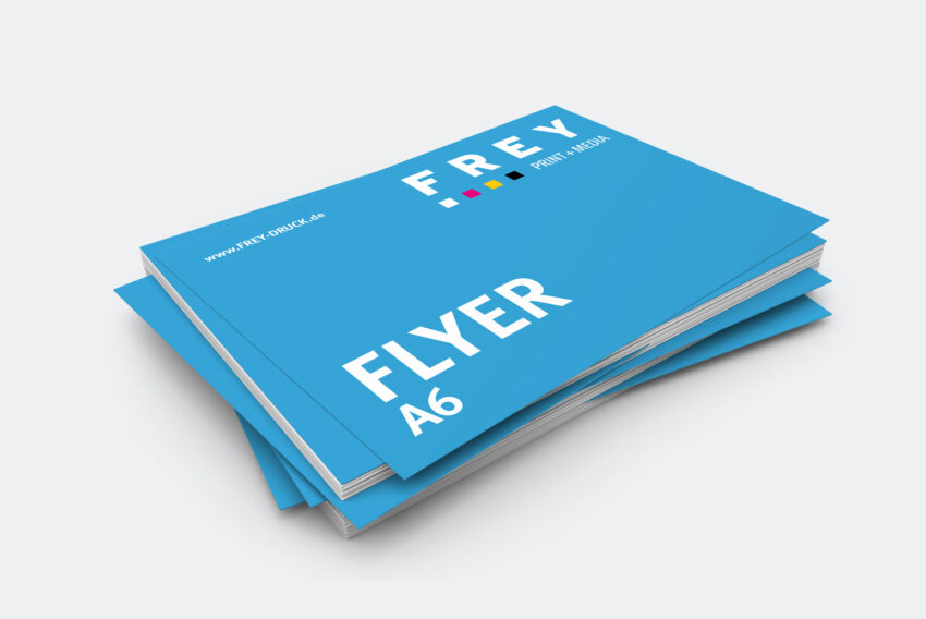 Flyer A6 einseitig bedruckt FREY DRUCK