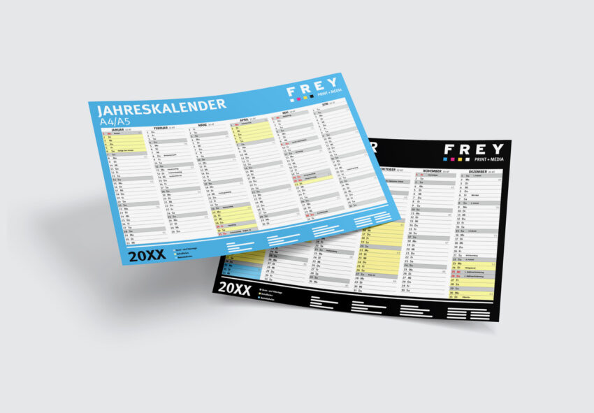 Kalender mit Firmeneindruck FREY DRUCK Kalender mit Firmeneindruck FREY DRUCK